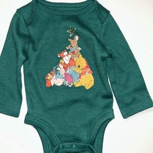 NWOT Disney Forest Green Long Sleeve Bodysuit